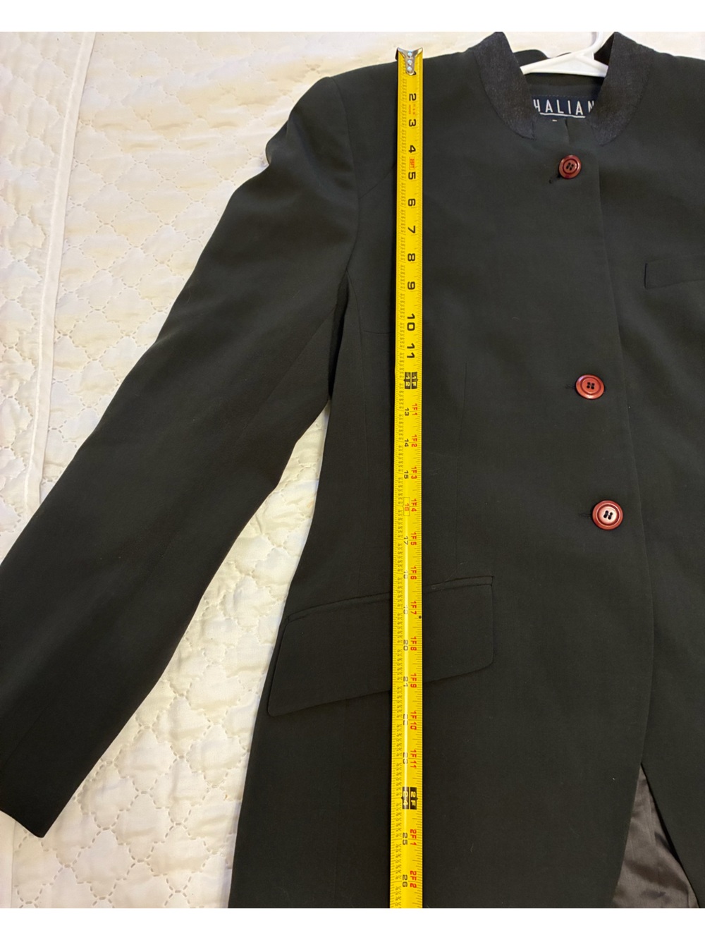 Vintage Thalian Dark Olive Green Women's Blazer - Picture 7 of 11